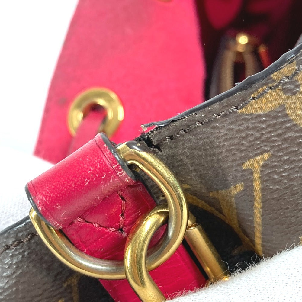 LOUIS VUITTON M43570 Monogram NeoNoe Shoulder Bag, Drawstring, Crossbody, Monogram Canvas, Unisex, Freesia Pink
