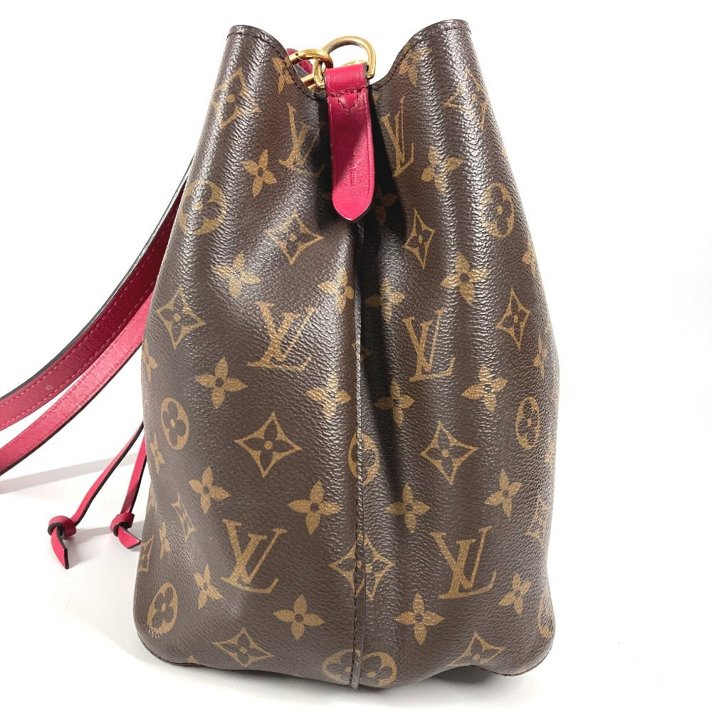 LOUIS VUITTON M43570 Monogram NeoNoe Shoulder Bag, Drawstring, Crossbody, Monogram Canvas, Unisex, Freesia Pink