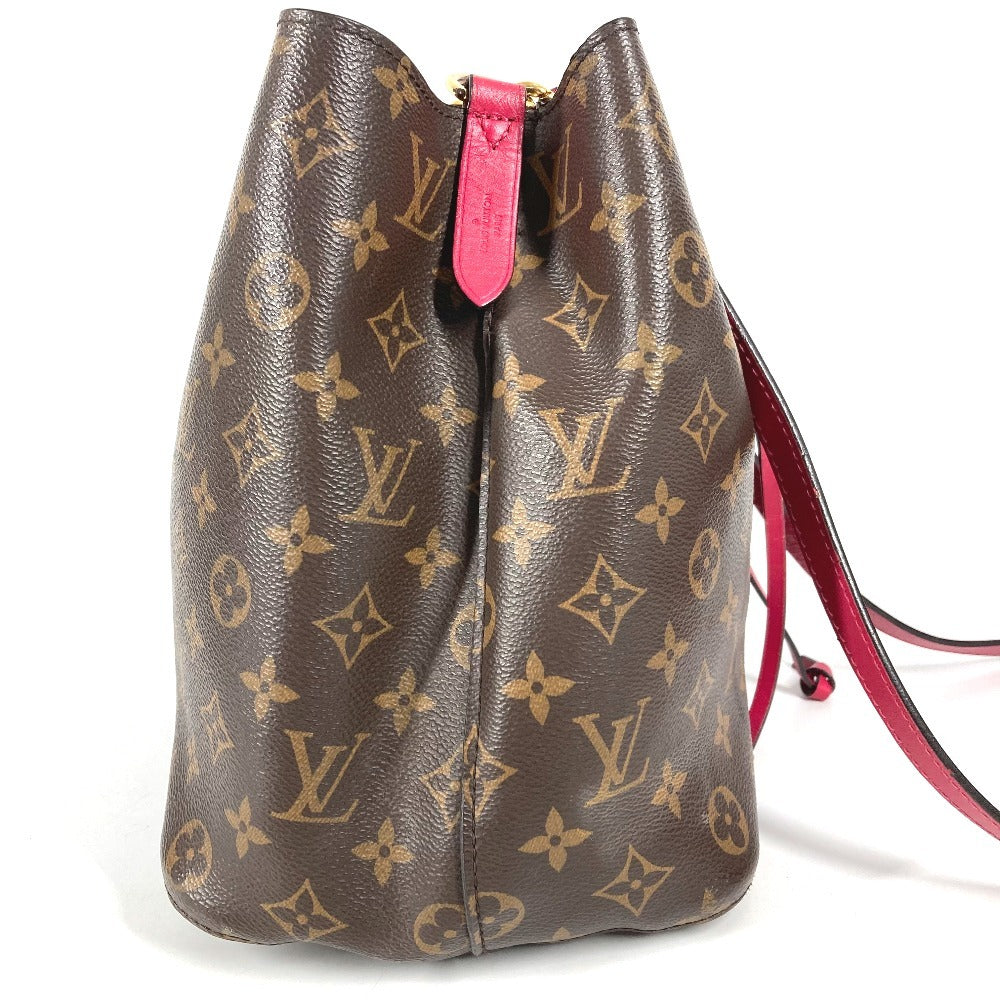 LOUIS VUITTON M43570 Monogram NeoNoe Shoulder Bag, Drawstring, Crossbody, Monogram Canvas, Unisex, Freesia Pink