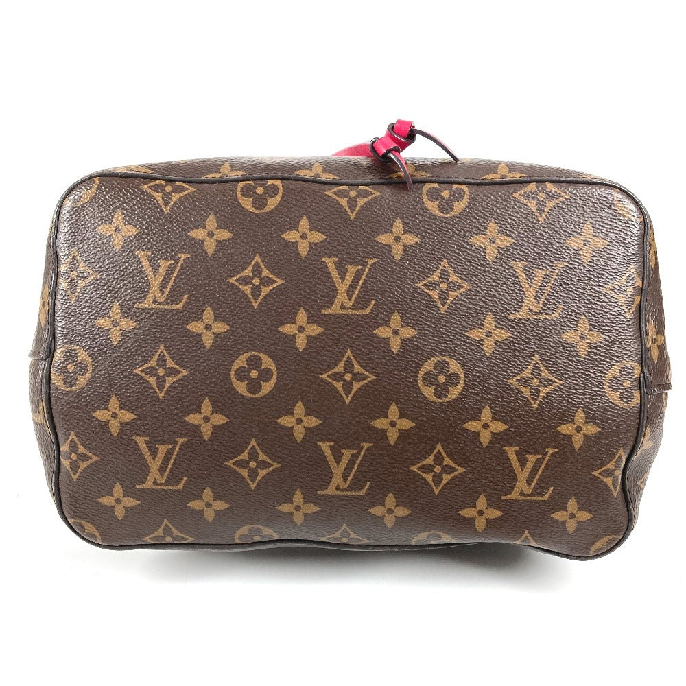 LOUIS VUITTON M43570 Monogram NeoNoe Shoulder Bag, Drawstring, Crossbody, Monogram Canvas, Unisex, Freesia Pink