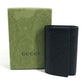 GUCCI 625565 GG Embossed Logo 6-Piece Key Case with Key Ring, Leather, Unisex, Black
