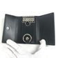 GUCCI 625565 GG Embossed Logo 6-Piece Key Case with Key Ring, Leather, Unisex, Black