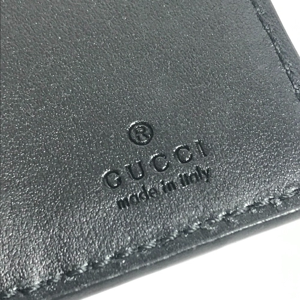 GUCCI 625565 GG Embossed Logo 6-Piece Key Case with Key Ring, Leather, Unisex, Black