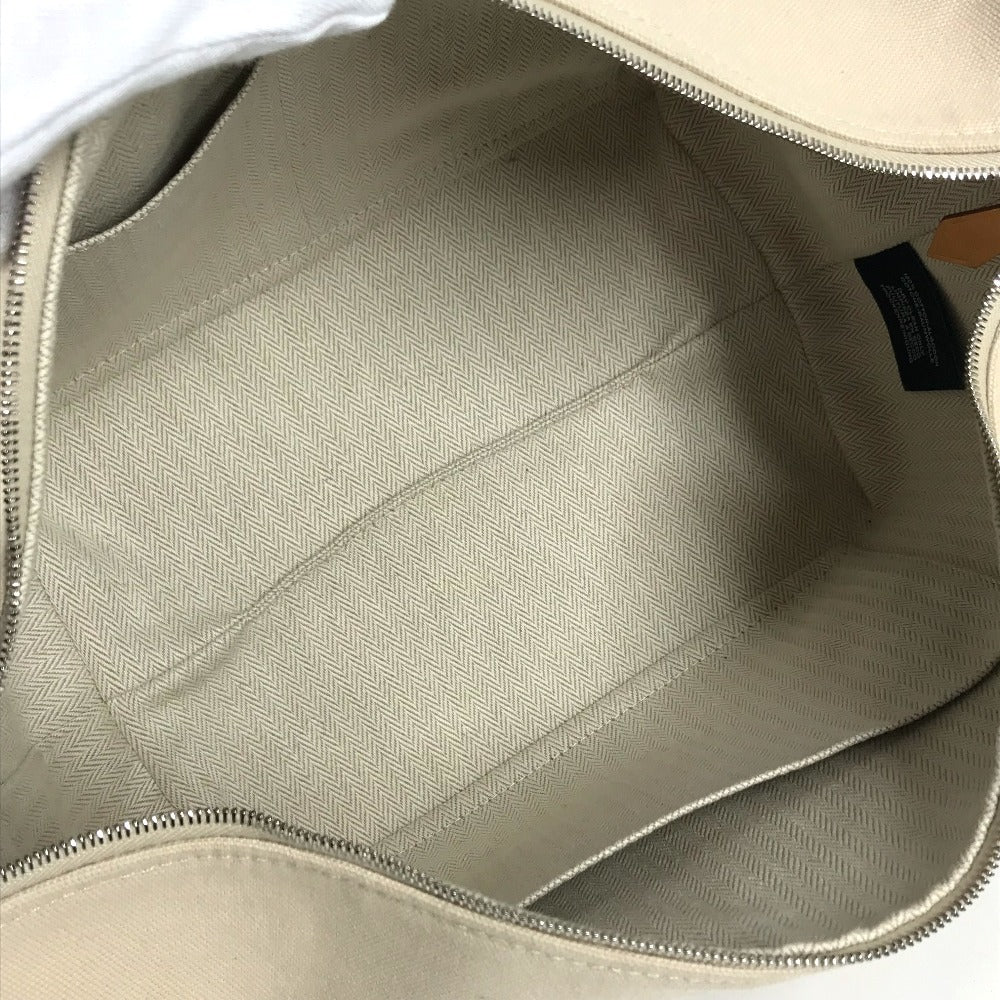 HERMES Bride a Black GM Bride a Black GM Bag Pouch Vanity Bag H Logo Handbag Cotton Unisex Beige
