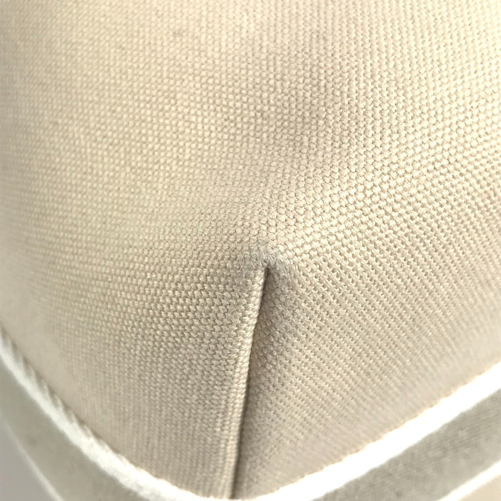 HERMES Bride a Black GM Bride a Black GM Bag Pouch Vanity Bag H Logo Handbag Cotton Unisex Beige
