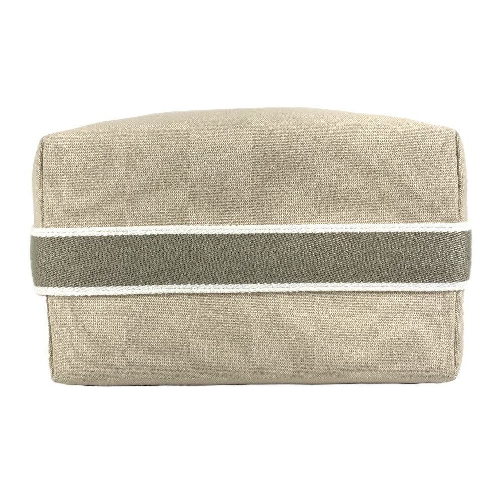 HERMES Bride a Black GM Bride a Black GM Bag Pouch Vanity Bag H Logo Handbag Cotton Unisex Beige