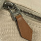 HERMES Bride a Black GM Bride a Black GM Bag Pouch Vanity Bag H Logo Handbag Cotton Unisex Beige