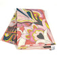 HERMES Faubourg Rainbow Carre Jean 140 Shawl/Stole/Scarf, Large, Unisex, Cashmere, Pink