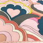 HERMES Faubourg Rainbow Carre Jean 140 Shawl/Stole/Scarf, Large, Unisex, Cashmere, Pink