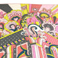 HERMES Faubourg Rainbow Carre Jean 140 Shawl/Stole/Scarf, Large, Unisex, Cashmere, Pink
