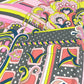 HERMES Faubourg Rainbow Carre Jean 140 Shawl/Stole/Scarf, Large, Unisex, Cashmere, Pink