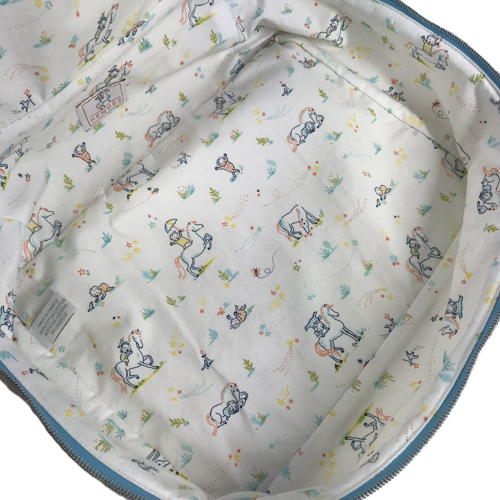 HERMES BABY To-Go MM Cabriole Multi-Pouch, Diaper Pouch, Cotton, Kids', Green Perle Blue