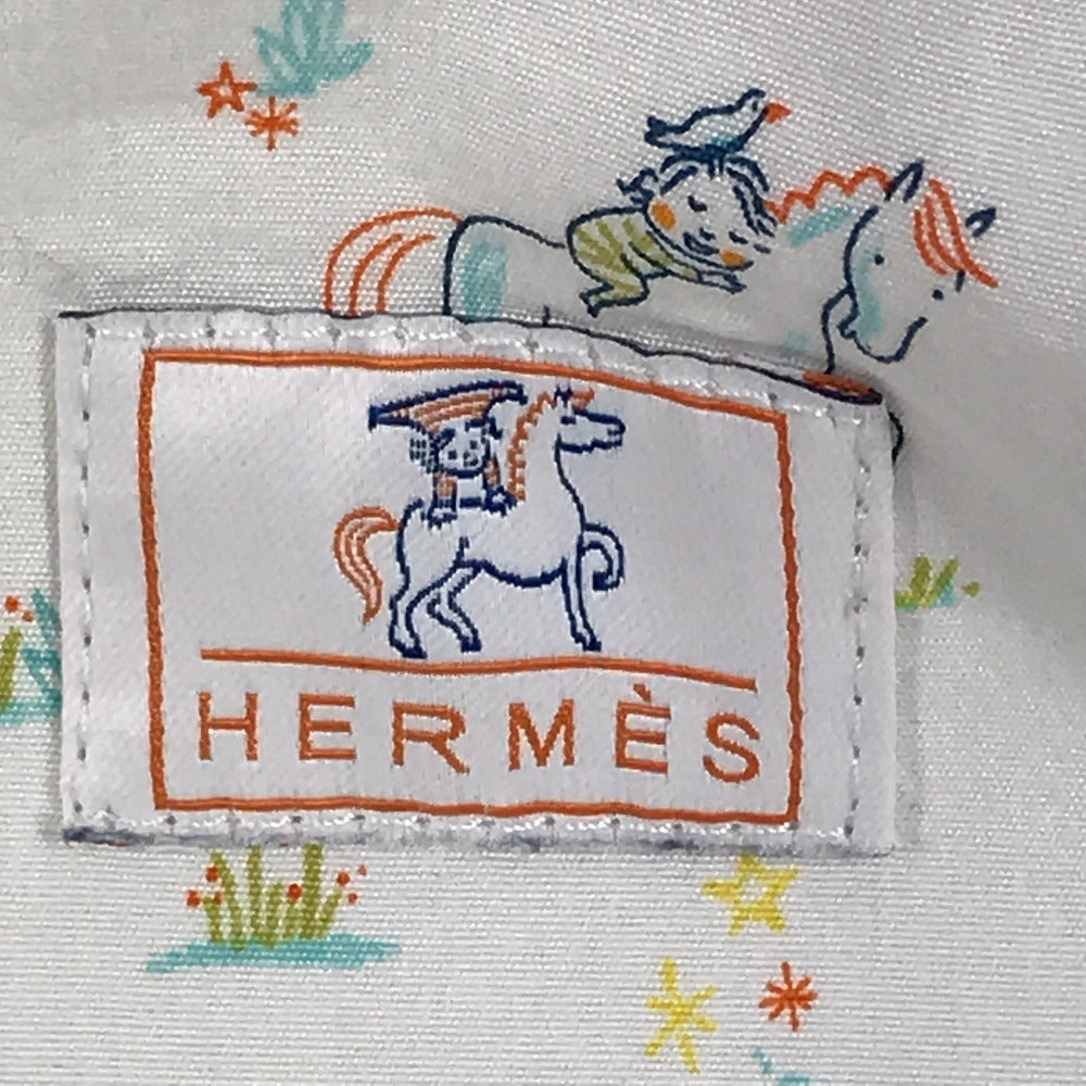 HERMES BABY To-Go MM Cabriole Multi-Pouch, Diaper Pouch, Cotton, Kids', Green Perle Blue