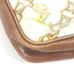 LOUIS VUITTON M95161 モノグラムチャーム ポシェットアクセソワール カバン ハンドバッグ アクセサリーポーチ チェーン柄 ショルダーバッグ ビニール/レザー レディース ホワイト