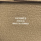 HERMES Bastia Wallet, Square Coin Purse, Chevre, Unisex, Etoupe, Gray
