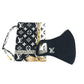LOUIS VUITTON M76748 Monogram Maille Mask & Drawstring Pouch Set, Nylon, Unisex, Black