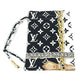 LOUIS VUITTON M76748 Monogram Maille Mask & Drawstring Pouch Set, Nylon, Unisex, Black