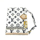 LOUIS VUITTON M76748 Monogram Maille Mask & Drawstring Pouch Set, Nylon, Unisex, Black