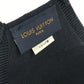 LOUIS VUITTON M76748 Monogram Maille Mask & Drawstring Pouch Set, Nylon, Unisex, Black