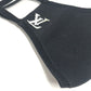 LOUIS VUITTON M76748 Monogram Maille Mask & Drawstring Pouch Set, Nylon, Unisex, Black
