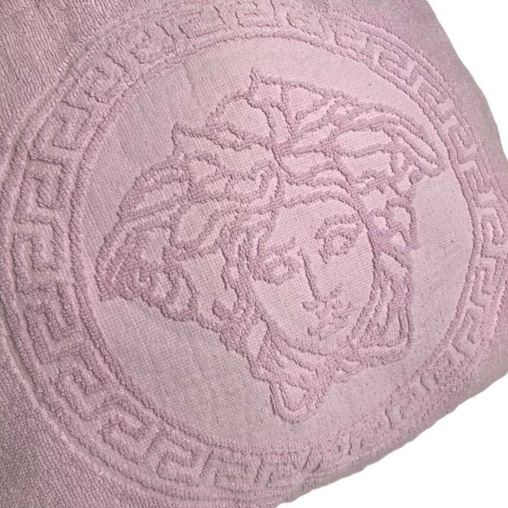 VERSACE メデューサ ロゴ ビッグ トートバッグ カバン 肩掛け ボストンバッグ ショルダーバッグ コットン ユニセックス ピンク