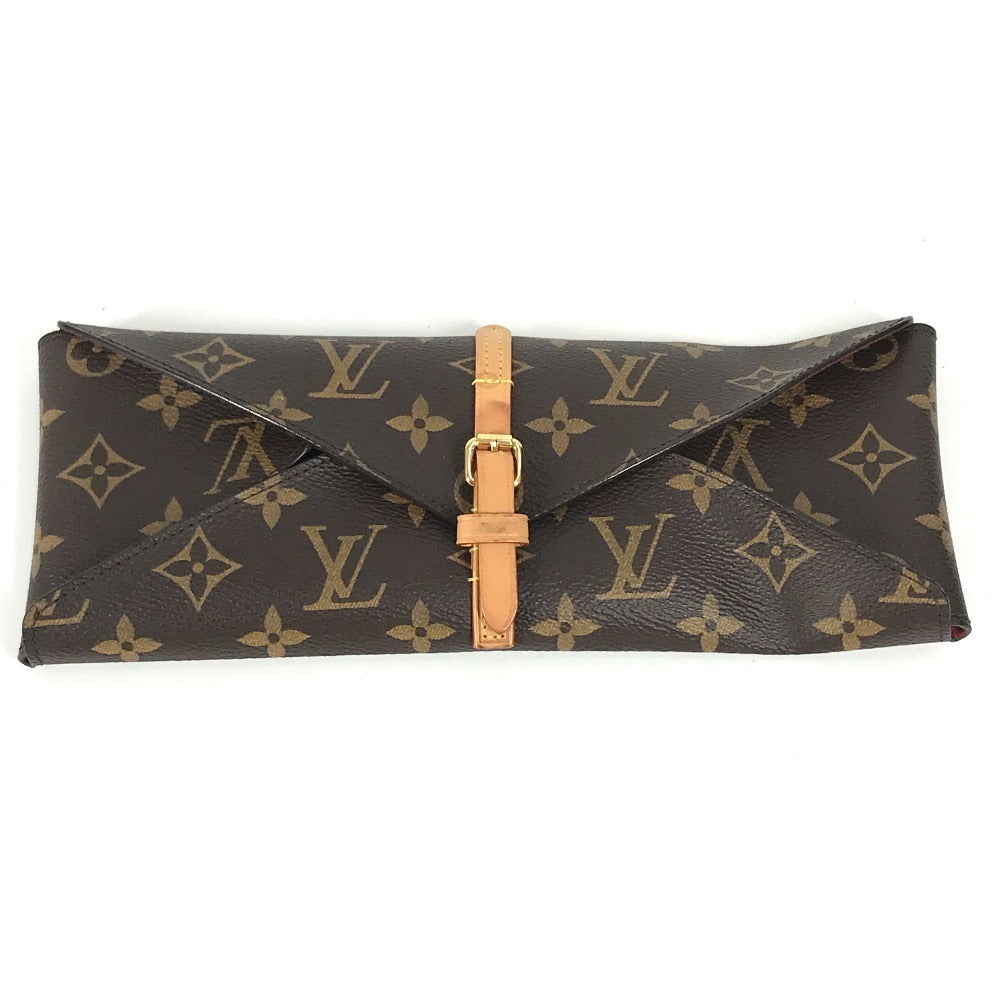 LOUIS VUITTON GI0736 モノグラム チョップスティック エテュイ・4バゲット 箸2膳 箸置き2個 ポーチセット 雑貨 メタル ユニセックス ブラウン
