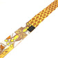 HERMES Horse Print Twilly Silk Scarf for Women in Orange