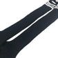 Dior Ribbon Logo Knee-High Socks, Two-Tone Cotton, Women's, Black