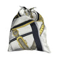 HERMES Petit H Furoshiki PM Pouch/Bag/Handbag in Silk, White, for Women