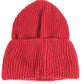 VERSACE Logo Two-Tone Beanie Hat Knit Cap Wool Unisex Red