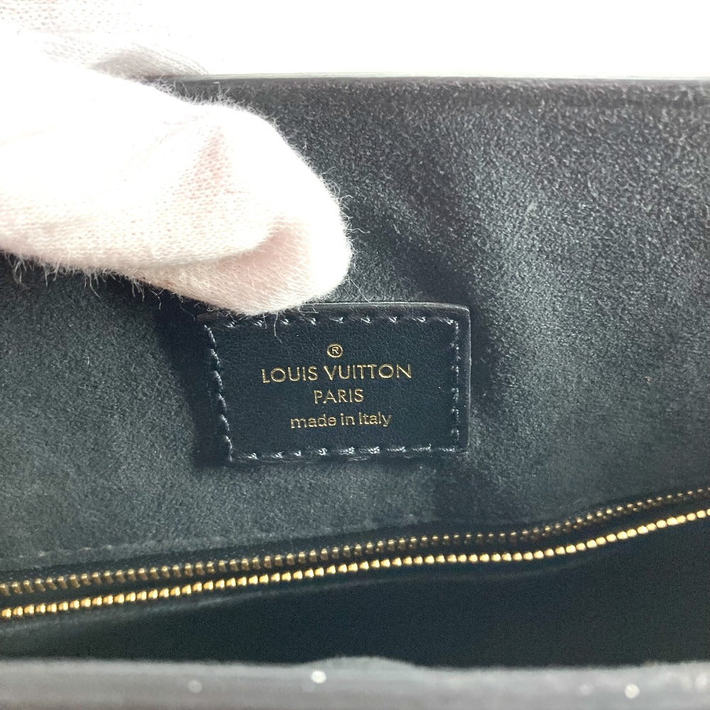 LOUIS VUITTON M58658 Epi Monogram Sac Plat PM Tote Bag, 2-Way Handbag, Vertical Tote, Shoulder Bag, Epi Leather, Unisex, Noir Black