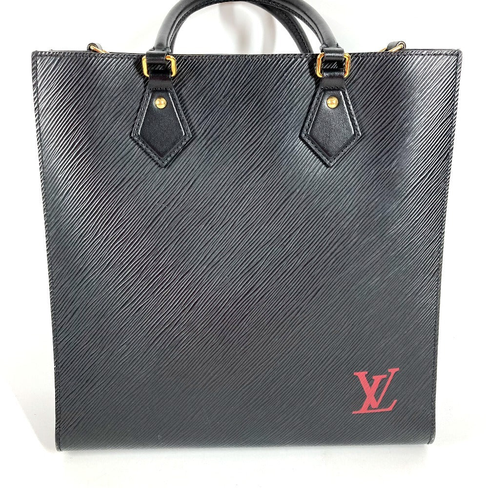 LOUIS VUITTON M58658 Epi Monogram Sac Plat PM Tote Bag, 2-Way Handbag, Vertical Tote, Shoulder Bag, Epi Leather, Unisex, Noir Black