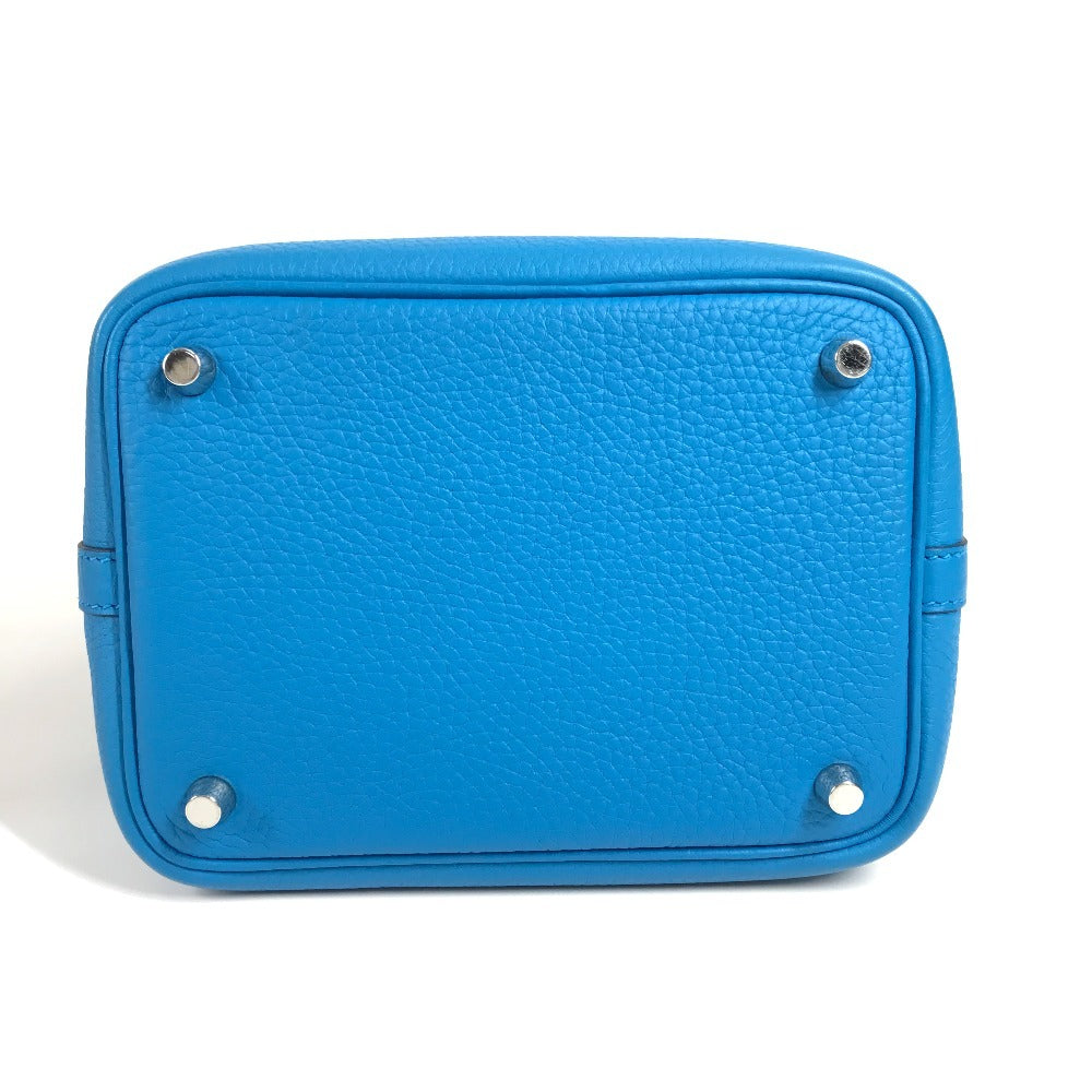 HERMES ピコタンロック PM ピコタンロックPM カバン トートバッグ ハンドバッグ トリヨンクレマンス ユニセックス ブルーフリーダ ブルー