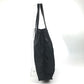 PRADA Triangle Logo Plaque Tote Bag, Shoulder Bag, Vertical Tote, Leather/Nylon, Unisex, Black