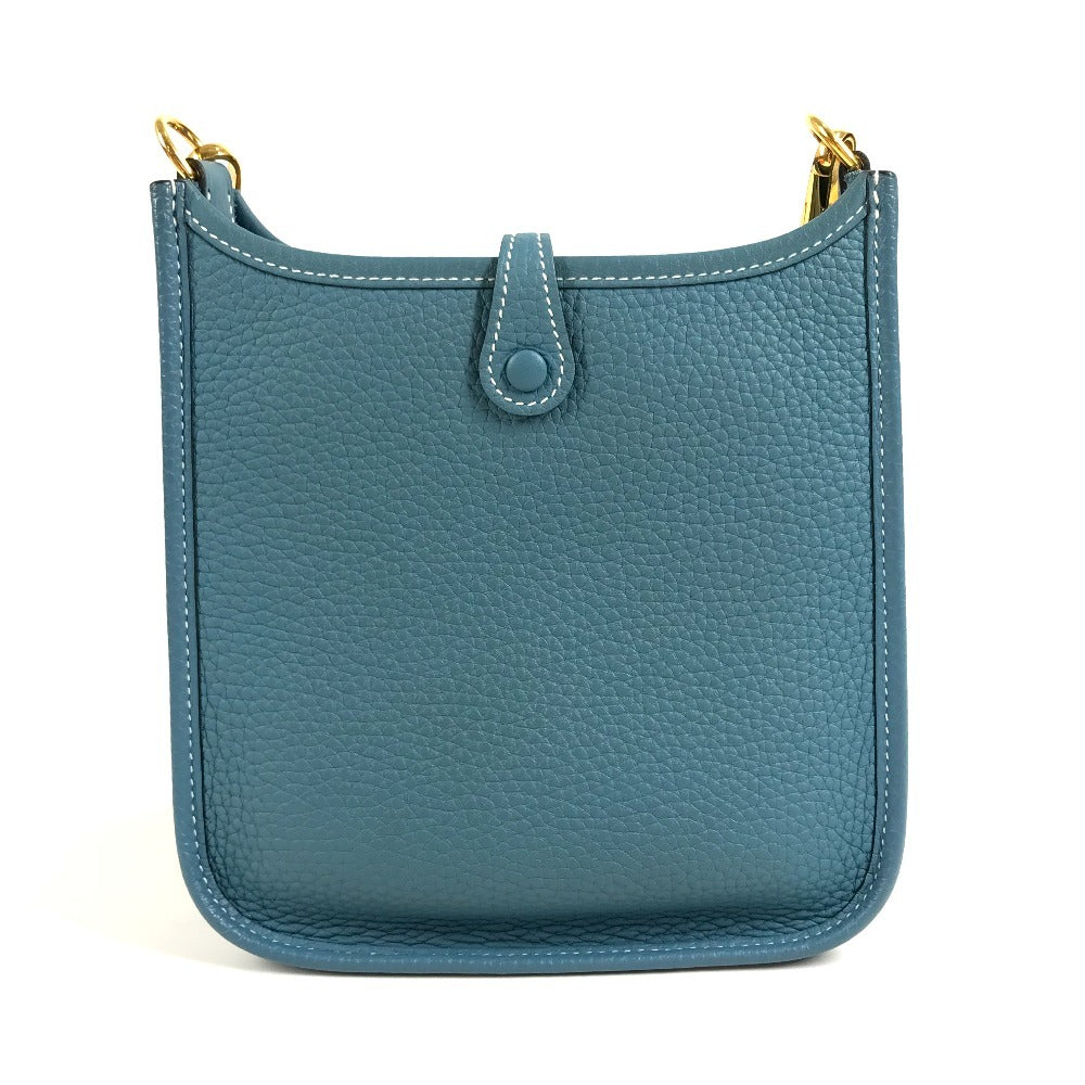 HERMES エブリン TPM 16 エブリンTPM カバン 斜め掛け ポシェット ロング ショルダーバッグ トリヨンクレマンス ユニセックス ニューブルーシーン ブルー