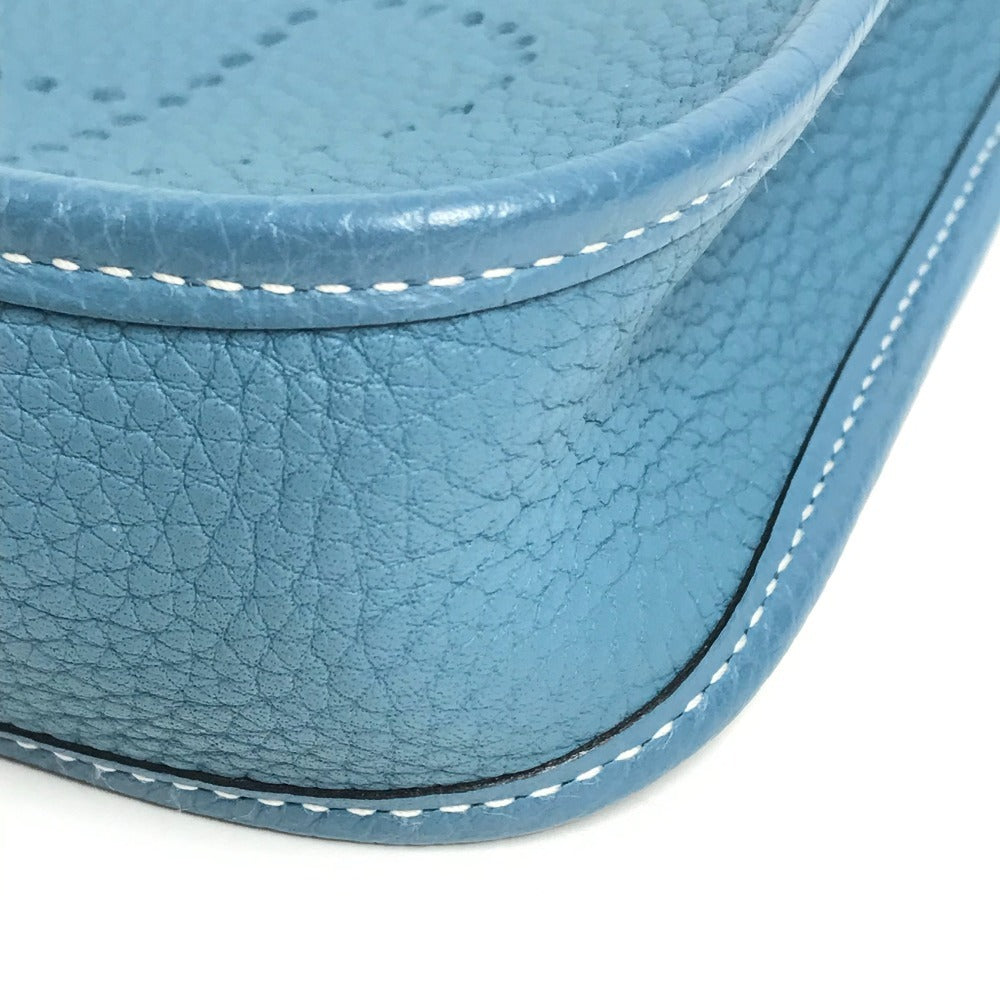 HERMES エブリン TPM 16 エブリンTPM カバン 斜め掛け ポシェット ロング ショルダーバッグ トリヨンクレマンス ユニセックス ニューブルーシーン ブルー
