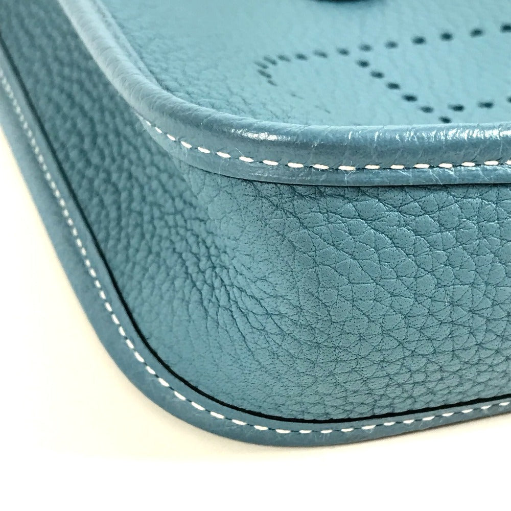 HERMES エブリン TPM 16 エブリンTPM カバン 斜め掛け ポシェット ロング ショルダーバッグ トリヨンクレマンス ユニセックス ニューブルーシーン ブルー