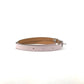 HERMES Pop Ash H Logo Buckle Belt, Thin Leather Belt, Women's, Mauve Pale Pink