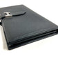 HERMES H Logo Bearn Souffle Bifold Long Wallet, Epson, Unisex, Black
