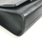 HERMES Novapolis pouch with strap, H logo, flap, clutch bag, Evercolor, unisex, black