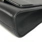 HERMES Novapolis pouch with strap, H logo, flap, clutch bag, Evercolor, unisex, black