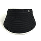 CHANEL 22P CC Coco Mark Ribbon Hat/Sun Visor for Women, Black