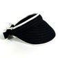 CHANEL 22P CC Coco Mark Ribbon Hat/Sun Visor for Women, Black