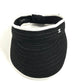 CHANEL 22P CC Coco Mark Ribbon Hat/Sun Visor for Women, Black