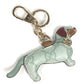 GUCCI 821812 GG Supreme GG Emblem Dog Shape Bag Charm Dog Keychain Bag Charm GG Supreme Canvas Unisex Light Green