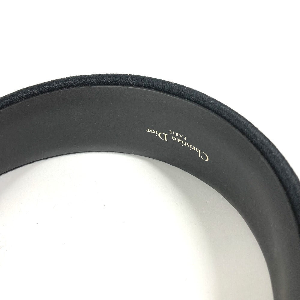 Dior 35HBP988X132 千鳥格子 ロゴ ヘッドバンド ヘアアクセサリー ヘアバンド カチューシャ コットン レディース ブラック