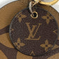 LOUIS VUITTON M69317 モノグラムジャイアント ポルトクレイリュストレ キーホルダー キーリング キーチェーン バッグチャーム モノグラムジャイアントキャンバス ユニセックス ブラウン