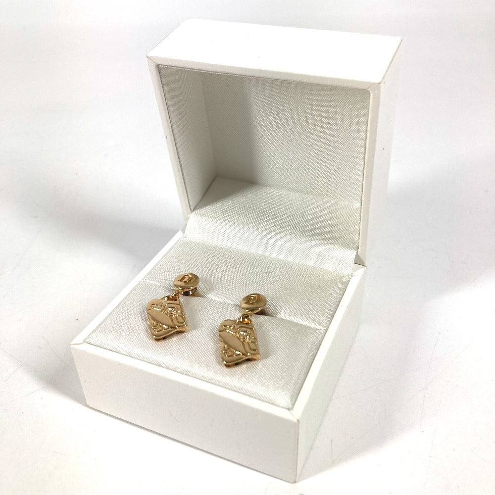 Dior サドルバッグ ロゴ アクセサリー ピアス メタル ユニセックス ゴールド
