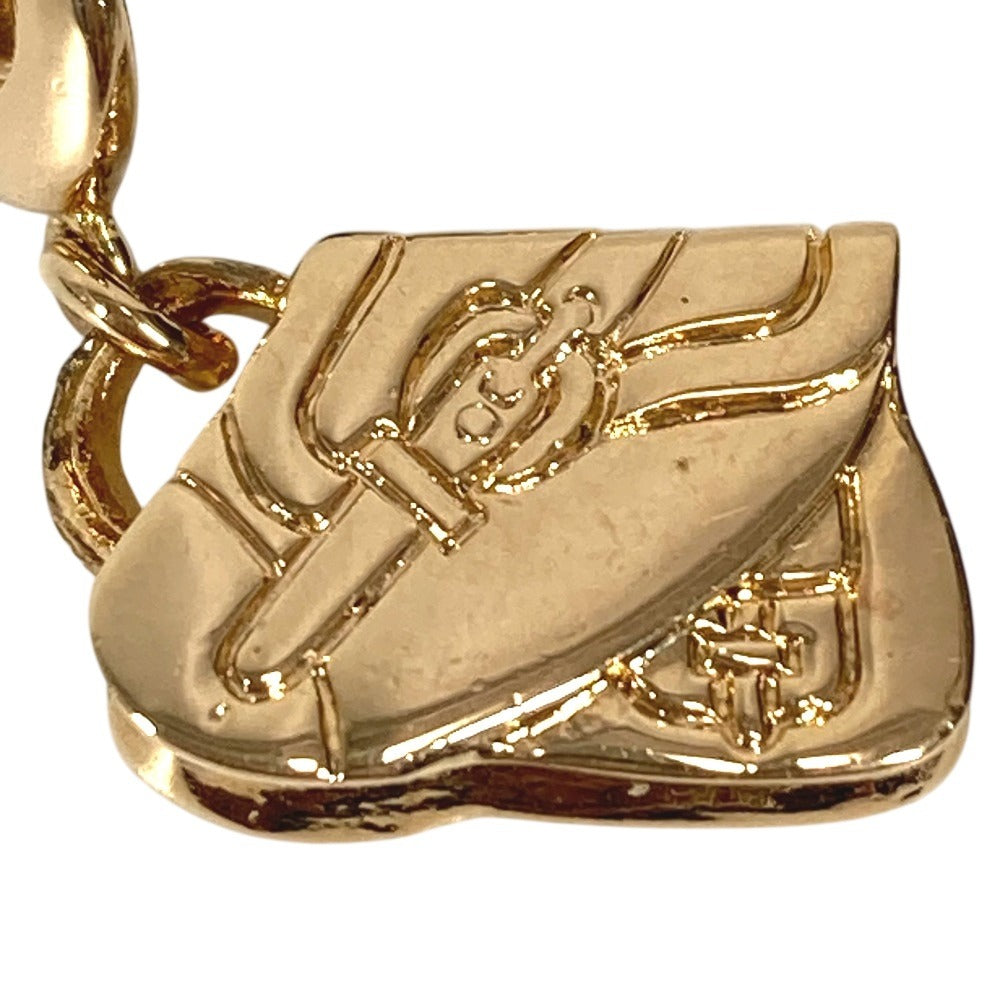 Dior サドルバッグ ロゴ アクセサリー ピアス メタル ユニセックス ゴールド