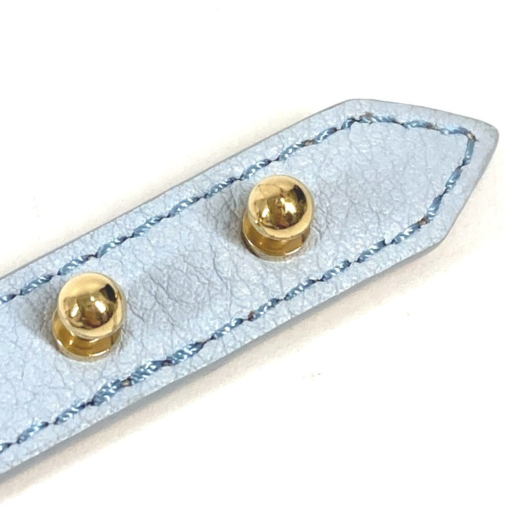 LOUIS VUITTON M8104F Bracelet LV Iconic Accessory Bracelet Leather Unisex Light Blue
